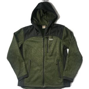 Avalanche men’s green marled full zip sweater coat
